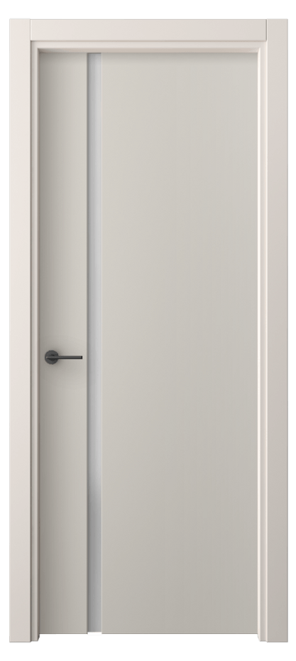 Межкомнатная дверь Freedom 4222 ПЭТ светло-серый Сатинированное стекло Цена 38499 ₽ | Volhovec