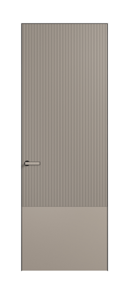 Дверь межкомнатная Вельвет АКП 8203 Матовый бисквитный. Скрытый короб Черный Цена 70469 . Фабрика дверей Волховец 8 (800) 551 43 19 Межкомнатная дверь Вельвет АКП 8203 Матовый бисквитный. Цена 70469 | Volhovec