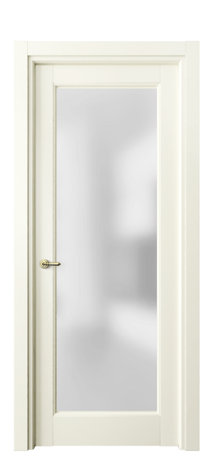 Межкомнатная дверь Toscana Elegante 6300 Бук молочно-белый Сатинированное стекло Цена 94599 ₽ | Volhovec