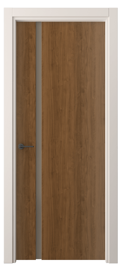 Межкомнатная дверь Freedom 4222 Лесной орех Сатинированное бронзовое стекло, триплекс Цена 40799 ₽ | Volhovec