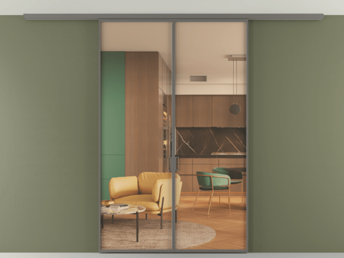 Перегородка Формато вдоль стены на потолок 2 створки АЛПР 040.01 Алюминий классический серый Прозрачное оранжевое стекло, триплекс. Цена 185372 ₽ 1. Полотно 2 шт. (800/2100 мм)
2. Комплект установки раздвижной системы
3. Базовый комплект фурнитуры
4.Ручка Рондо. Фабрика дверей Волховец 8 (800) 551 43 19 Перегородка Формато вдоль стены на потолок 2 створки АЛПР 040.01 Алюминий классический серый Прозрачное оранжевое стекло, триплекс Цена 185372 ₽ | Volhovec