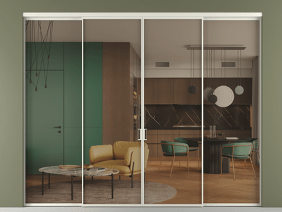 Алюминевая перегородка vn2+2_01 Бронза триплекс БЕЛ. Цвет Алюминий Белый. Материал Алюминий. Коллекция Перегородка Formato внутри проёма четырёхстворчатая. Фото. Алюминевая перегородка vn2+2_01 Бронза триплекс БЕЛ. Цвет Алюминий Белый. Материал Алюминий. Коллекция Перегородка Formato внутри проёма четырёхстворчатая. Картинка.