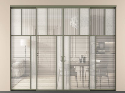 Алюминевая перегородка vnt4_2_АОТ_DUNE+LED_new. Цвет Алюминий оливковый тёмный. Материал Алюминий в эмали. Коллекция Перегородка Mosaic внутри проёма четырёхстворчатая. Фото. Алюминевая перегородка vnt4_2_АОТ_DUNE+LED_new. Цвет Алюминий оливковый тёмный. Материал Алюминий в эмали. Коллекция Перегородка Mosaic внутри проёма четырёхстворчатая. Картинка.