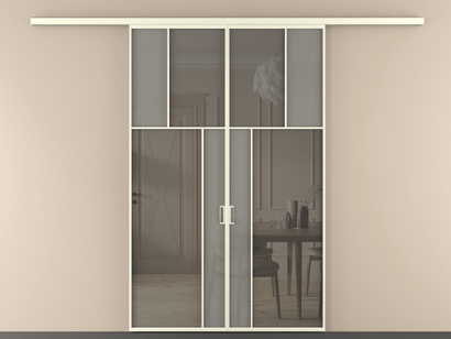 Алюминевая перегородка vd2_2_АМБ_Серый сатин триплекс+Серый триплекс_new. Цвет Алюминий молочно-белый. Материал Алюминий в эмали. Коллекция Перегородка Mosaic вдоль стены двустворчатая. Фото. Алюминевая перегородка vd2_2_АМБ_Серый сатин триплекс+Серый триплекс_new. Цвет Алюминий молочно-белый. Материал Алюминий в эмали. Коллекция Перегородка Mosaic вдоль стены двустворчатая. Картинка.