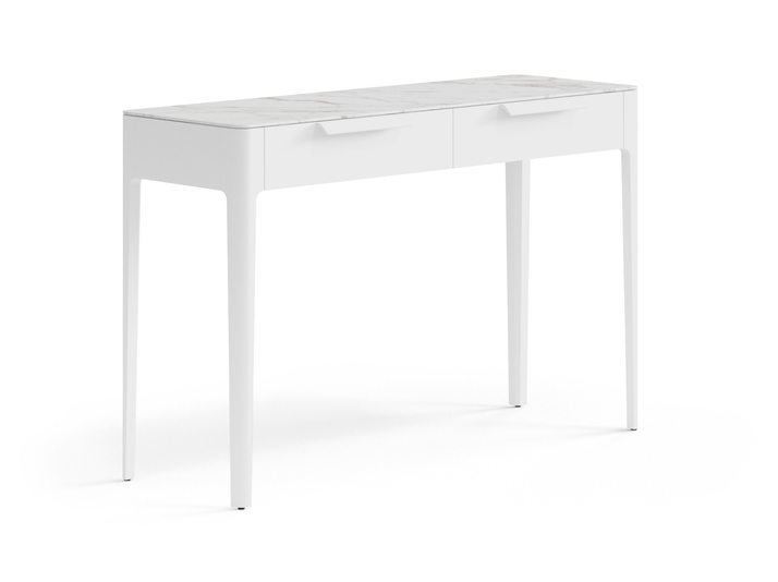 Мебель Консоль Пьега 2 ящика. Цвет Матовый белоснежный. Материал Гладкая эмаль. Коллекция Консоль Пьега 2 ящика. Фото. Мебель Консоль Пьега 2 ящика. Цвет Матовый белоснежный. Материал Гладкая эмаль. Коллекция Консоль Пьега 2 ящика. Картинка.