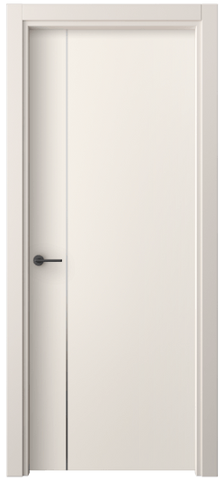Дверь межкомнатная 4201 ПЭКБ. Цвет ПЭТ кремово-белый. Материал ПЭТ. Коллекция Freedom. Картинка.
