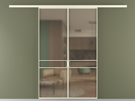 Алюминевая перегородка АЛПР 040.02_АМБ_Бронза сатин триплекс_new. Цвет Алюминий молочно-белый. Материал Алюминий в эмали. Коллекция Перегородка Формато вдоль стены 2 створки. Фото. Алюминевая перегородка АЛПР 040.02_АМБ_Бронза сатин триплекс_new. Цвет Алюминий молочно-белый. Материал Алюминий в эмали. Коллекция Перегородка Формато вдоль стены 2 створки. Картинка.