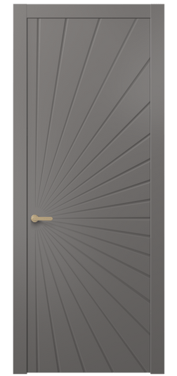 Дверь межкомнатная АКП 8649 МКЛС. Цвет Матовый классический серый. Материал Гладкая эмаль. Коллекция Alba. Картинка.
