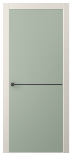 Дверь межкомнатная АКП 4207 ПЭСО. Цвет ПЭТ светло-оливковый. Материал ПЭТ. Коллекция Фридом. Картинка.