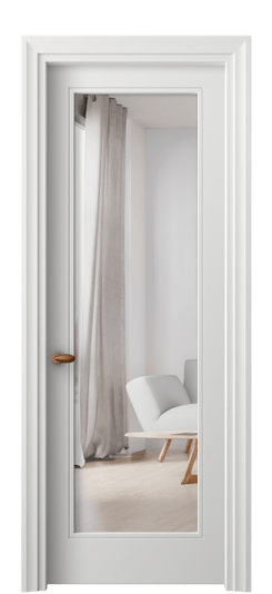 Дверь межкомнатная 8502 МССР ЗЕР. Цвет Матовый светло-серый. Материал Гладкая эмаль. Коллекция Esse. Картинка.