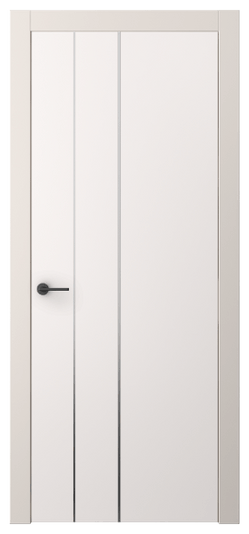 Дверь межкомнатная АКП 4203 ПЭКС. Цвет ПЭТ кремово-серый. Материал ПЭТ. Коллекция Freedom. Картинка.