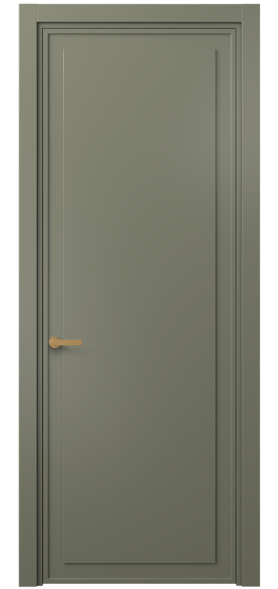 Дверь межкомнатная 8602 МОТ . Цвет Матовый оливковый тёмный. Материал Гладкая эмаль. Коллекция Фрэйм. Картинка.
