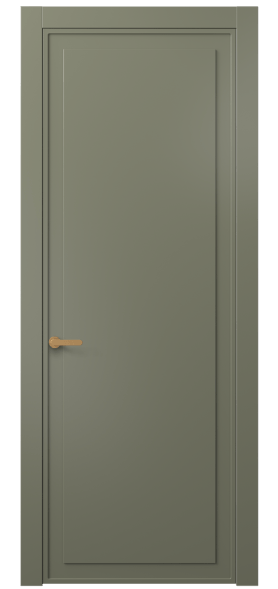 Дверь межкомнатная АКП 8602 МОТ. Цвет Матовый оливковый тёмный. Материал Гладкая эмаль. Коллекция Фрэйм. Картинка.